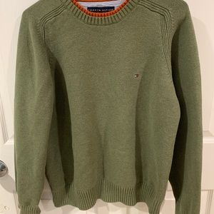 Mens Tommy Hilfiger Green Sweater